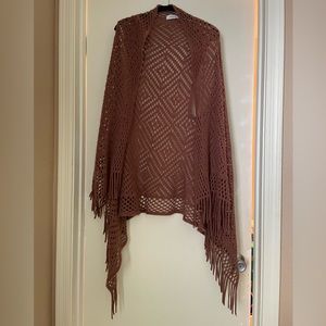 Sweater cardigan poncho wrap